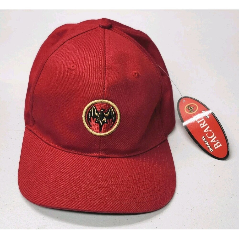 Vintage Bacardi Rum Hat Red Official Gear Bat Logo Cap X-Large New with Tags NWT
